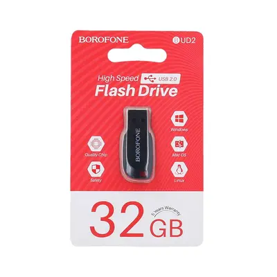 Flash disk Borofone BUD2 32GB černý 108857