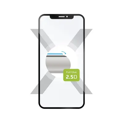 Ochranné tvrzené sklo FIXED Full-Cover pro Motorola Moto G73 5G, lepení přes celý displej, černé