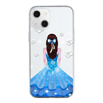 Kryt TopQ iPhone 13 silikon Blue Princess 64658