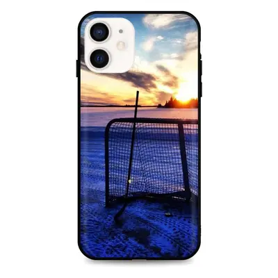 Kryt TopQ iPhone 12 mini silikon Hockey Sunset 53295