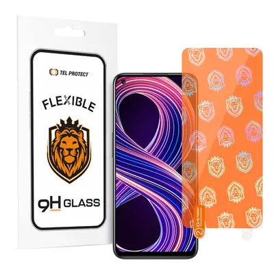 Tel Protect Best Flexible Hybrid Tempered Glass for REALME 8 - 8 PRO