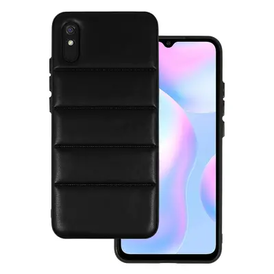 Kožené 3D pouzdro pro Xiaomi Redmi 9A design 2 černé