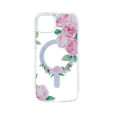 Kryt Tel Protect Flower iPhone 12 MagSafe s růžovými květy 98522