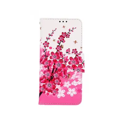 Pouzdro TopQ Xiaomi Redmi Note 11 knížkové Kytičky textil 67778