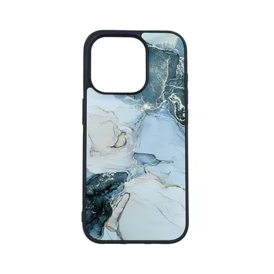 Kryt TopQ Marble iPhone 15 Pro pevný Smoky Color 105207