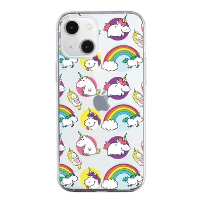 Kryt TopQ iPhone 13 silikon Chunky Unicorns 64630