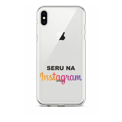 Kryt TopQ iPhone XS silikon Instagram 48526