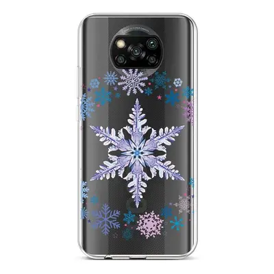 Kryt TopQ Xiaomi Poco X3 silikon Snowflake 60829