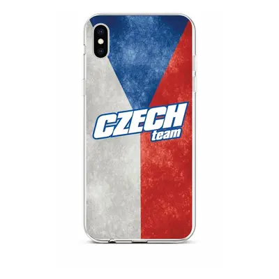 Kryt TopQ iPhone XS silikon Czech Team 48522