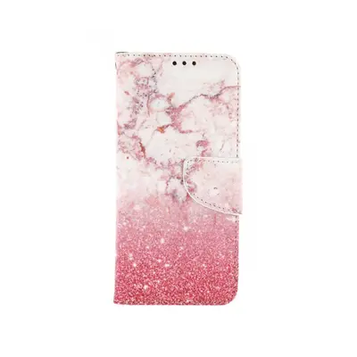 Pouzdro TopQ Xiaomi Redmi Note 11 knížkové Růžový mramor 73636