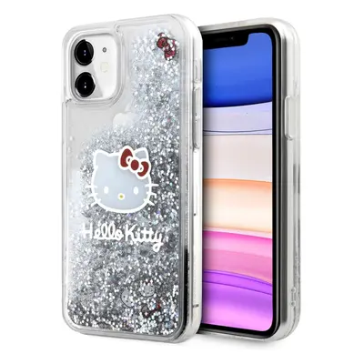 Hello Kitty Liquid Glitter Electroplating Head Logo Zadní Kryt pro iPhone 11 Transparent