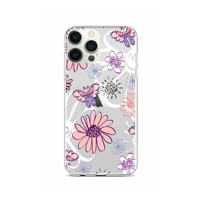 Kryt TopQ iPhone 12 Pro Max silikon Flowers 53584