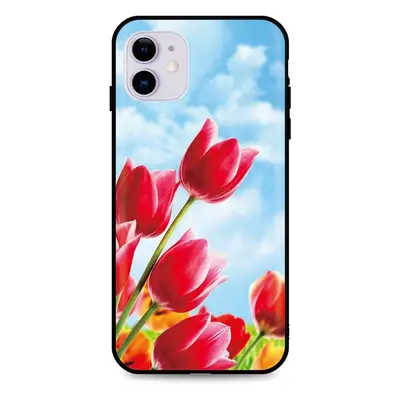 Kryt TopQ iPhone 11 silikon Tulips 48911