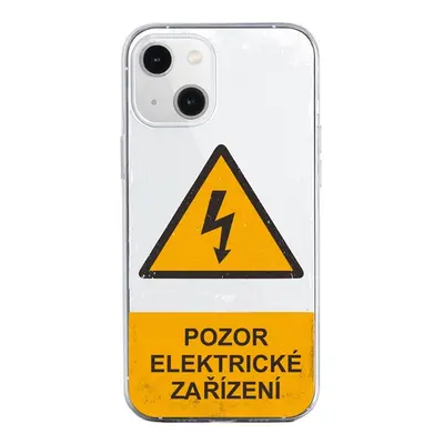 Kryt TopQ iPhone 13 Mini Pozor elektrické zařízení 92562