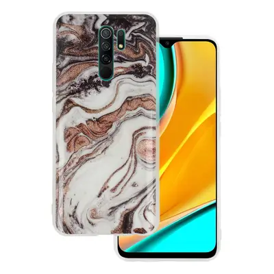 Mramorové třpytivé pouzdro pro Xiaomi Redmi 9 Design 1