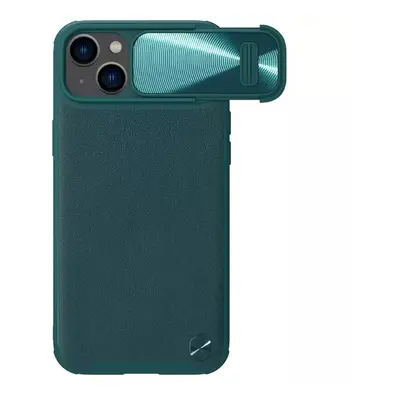 Nillkin CamShield S Kožené magnetické pouzdro pro Iphone 14/13 zelené