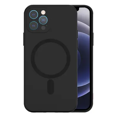 TEL PROTECT MagSilikonové pouzdro pro Iphone 12 Black