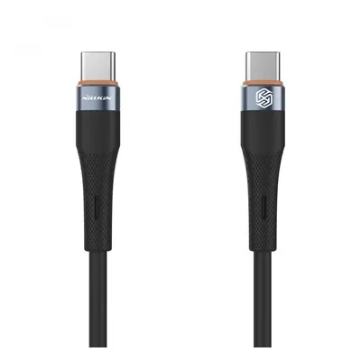 Datový kabel Nillkin Flowspeed Liquid Silicone USB-C-USB-C 1,2m 60W černý