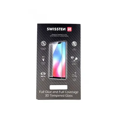 Tvrzené sklo Swissten iPhone 12 mini 3D zahnuté černé 54031