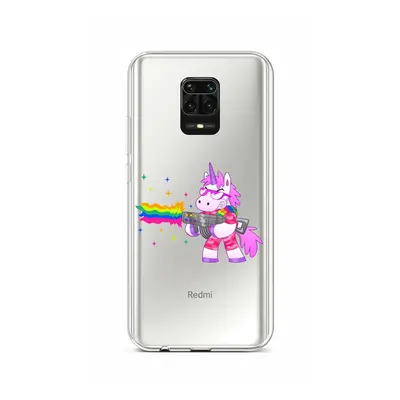 Kryt TopQ Xiaomi Redmi Note 9 Pro silikon Rainbow Gun 52566