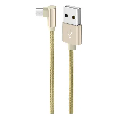 Kabel Borofone BX26 Express - USB na Micro USB - úhlový 2,4A 1 metr zlatý