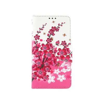 Pouzdro TopQ iPhone 13 Pro Max knížkové Kytičky textil 66488