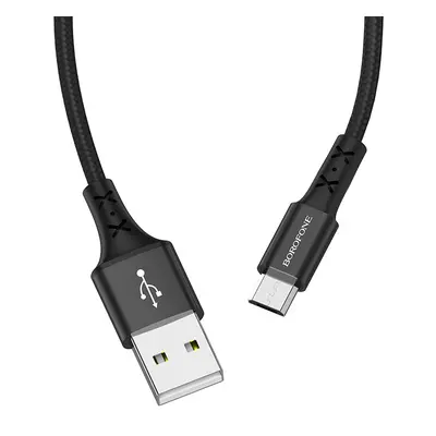 Kabel Borofone BX20 Enjoy - USB na Micro USB - 2A 1 metr černý