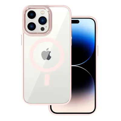 Zadní kryt Tel Protect Magnetic Clear pro Iphone 15 Salmon