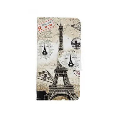 Pouzdro TopQ iPhone SE 2020 knížkové Paris 2 49746