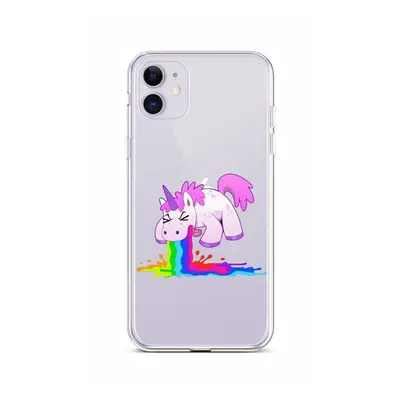 Kryt TopQ iPhone 11 silikon Rainbow Splash 44996