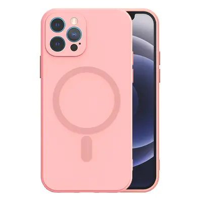 TEL PROTECT MagSilikonové pouzdro pro Iphone 12 Pro světle růžové