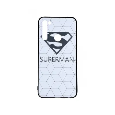 Kryt TopQ Xiaomi Redmi Note 8 3D silikon Bílý Superman 46287