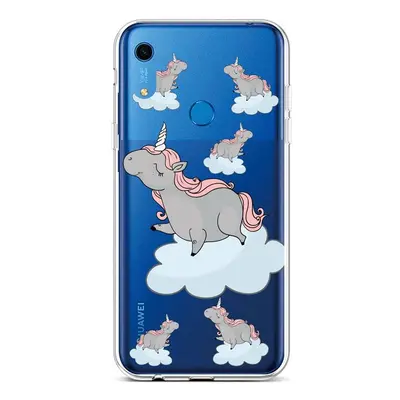 Kryt TopQ Huawei Y6s silikon Grey Unicorns 47549