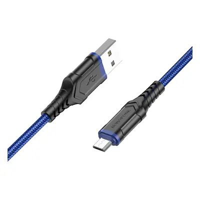 Kabel Borofone BX67 - USB na Micro USB - 2,4A 1 metr modrý