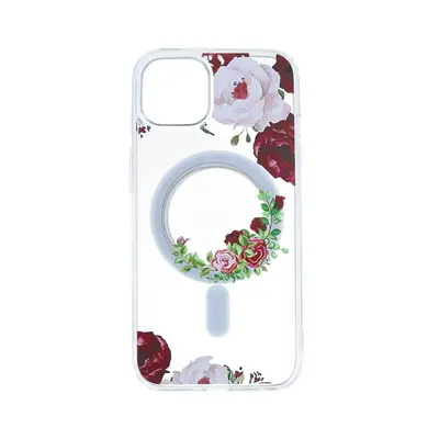 Kryt Tel Protect Flower iPhone 14 MagSafe s červenými květy 98528