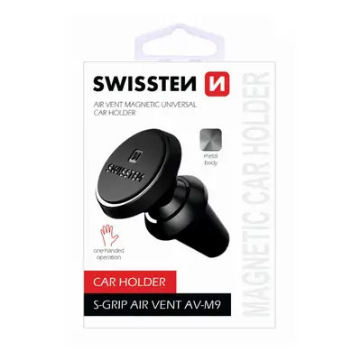 Držák do auta na větrací mřížku Swissten S-Grip M9 černý 33675