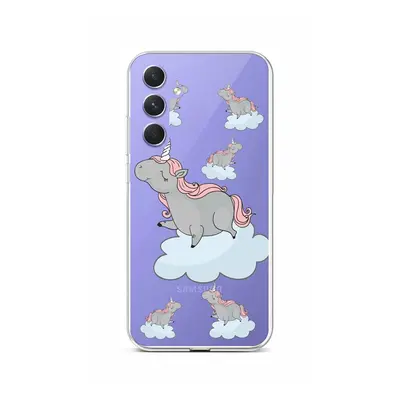 Kryt TopQ Samsung A54 5G Grey Unicorns 93249