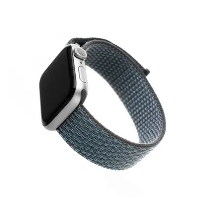 Nylonový řemínek FIXED Nylon Strap pro Apple Watch 38/40/41mm, temně šedý