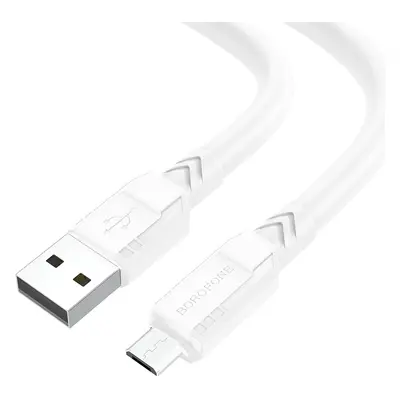 Kabel Borofone BX81 Goodway - USB na Micro USB - 2,4A 1 metr bílý