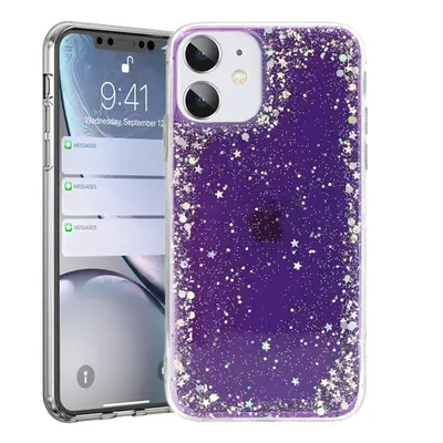 Brilantní průhledné pouzdro pro Iphone 12 Pro Max Purple