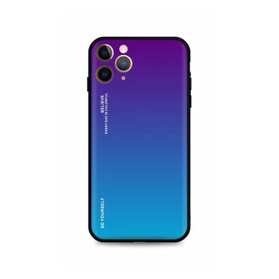 Kryt TopQ LUXURY iPhone 11 Pro pevný duhový purpurový 92478