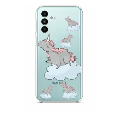 Kryt TopQ Samsung A13 5G Grey Unicorns 86983