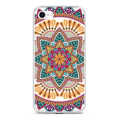 Kryt TopQ iPhone SE 2022 silikon Happy Mandala 73936