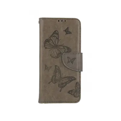 Pouzdro TopQ Xiaomi Redmi Note 11 knížkové Butterfly šedé 73695