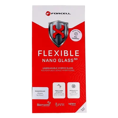 Tvrzené sklo Forcell Flexible iPhone 14 Pro Max 5D černé 81495