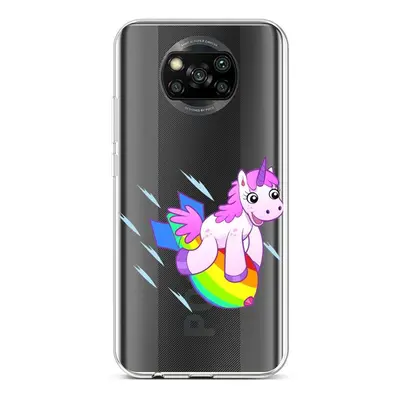 Kryt TopQ Xiaomi Poco X3 silikon Flying Unicorn 60861