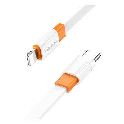 Borofone kabel BX89 Union - typ C na Lightning - PD 20W 1 metr bílo-oranžový