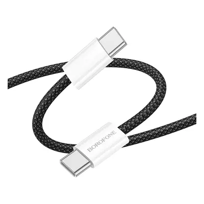 Borofone Cable BX103 Original - Typ C na Typ C - 60W 3A 1 metr černý