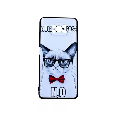 Kryt TopQ Xiaomi Poco X3 3D silikon Grumpy Cat 56050