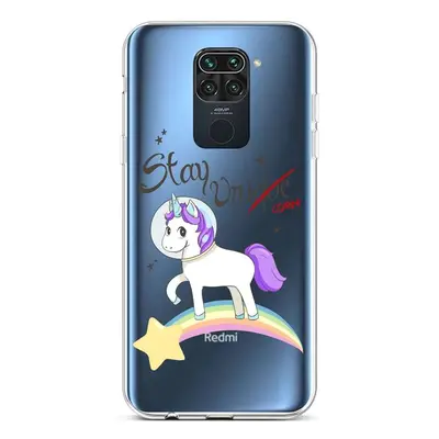 Kryt TopQ Xiaomi Redmi Note 9 silikon Stay Unicorn 50038